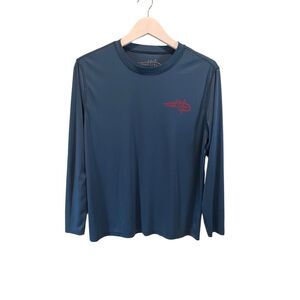 Reel Life blue long sleeve performance shirt shirt - M - 🙂3/$15